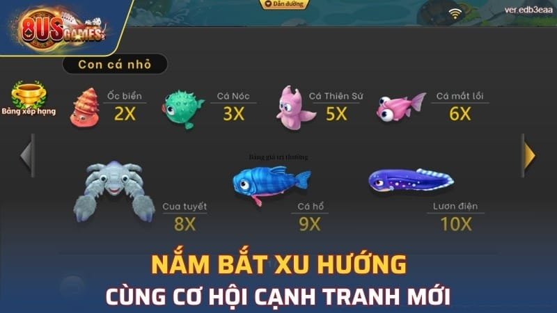 Bảng giá trị thưởng siêu khủng 