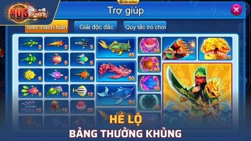 Hé lộ bảng thưởng khủng 