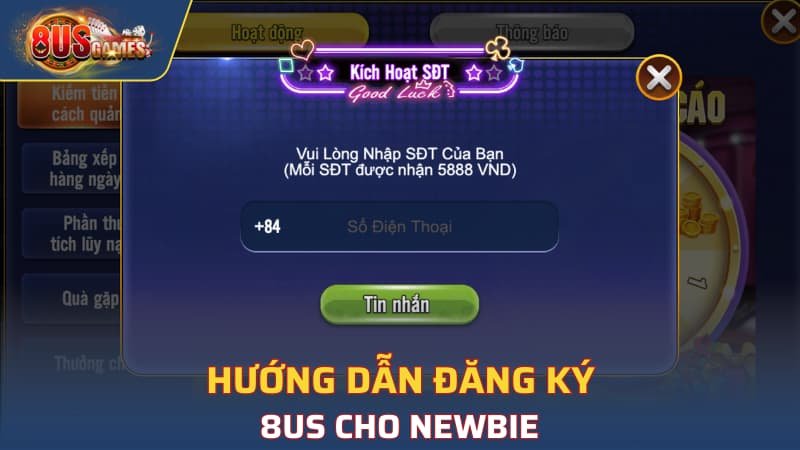 Hướng dẫn đăng ký 8US cho newbie